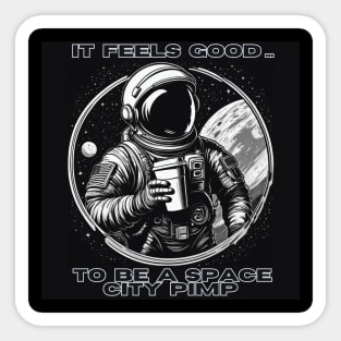 Space City Pimp Sticker